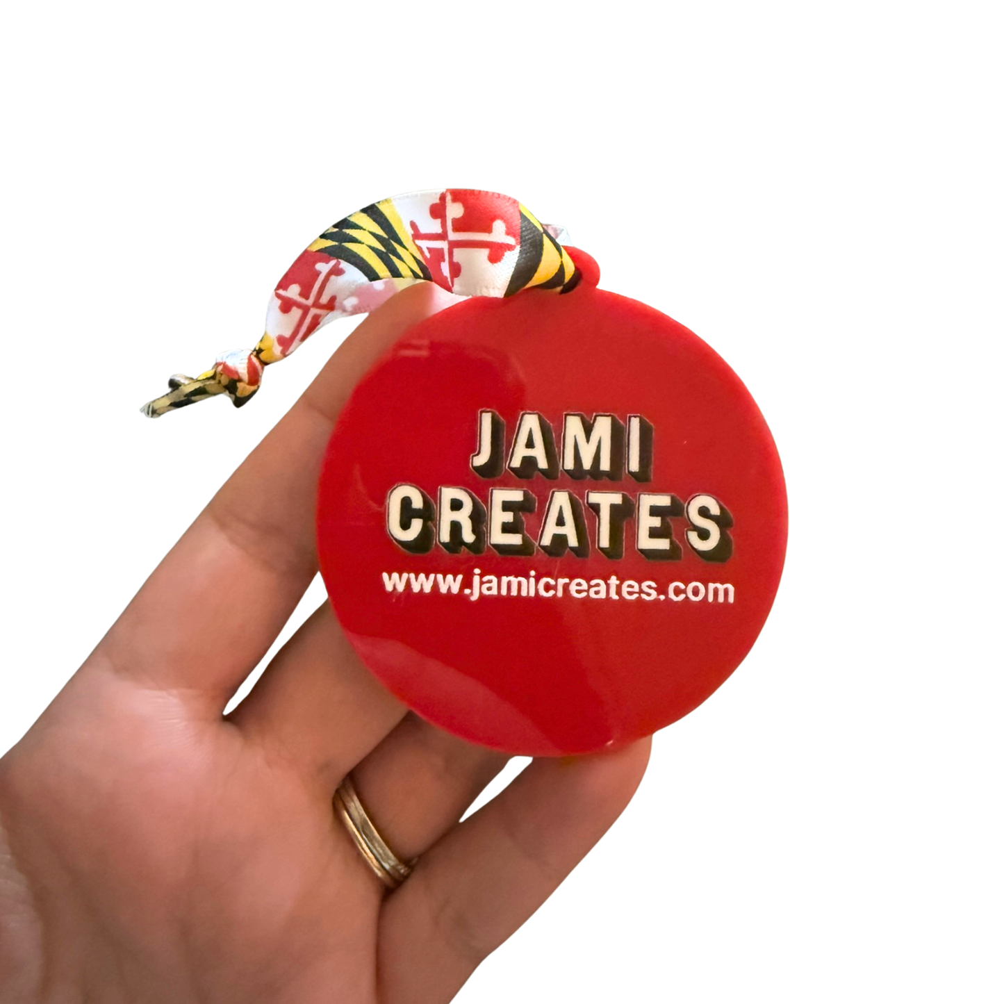Maryland Crab Acrylic Holiday Ornament