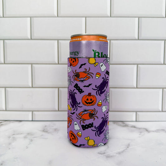Halloween Crab Skinny Can Cooler