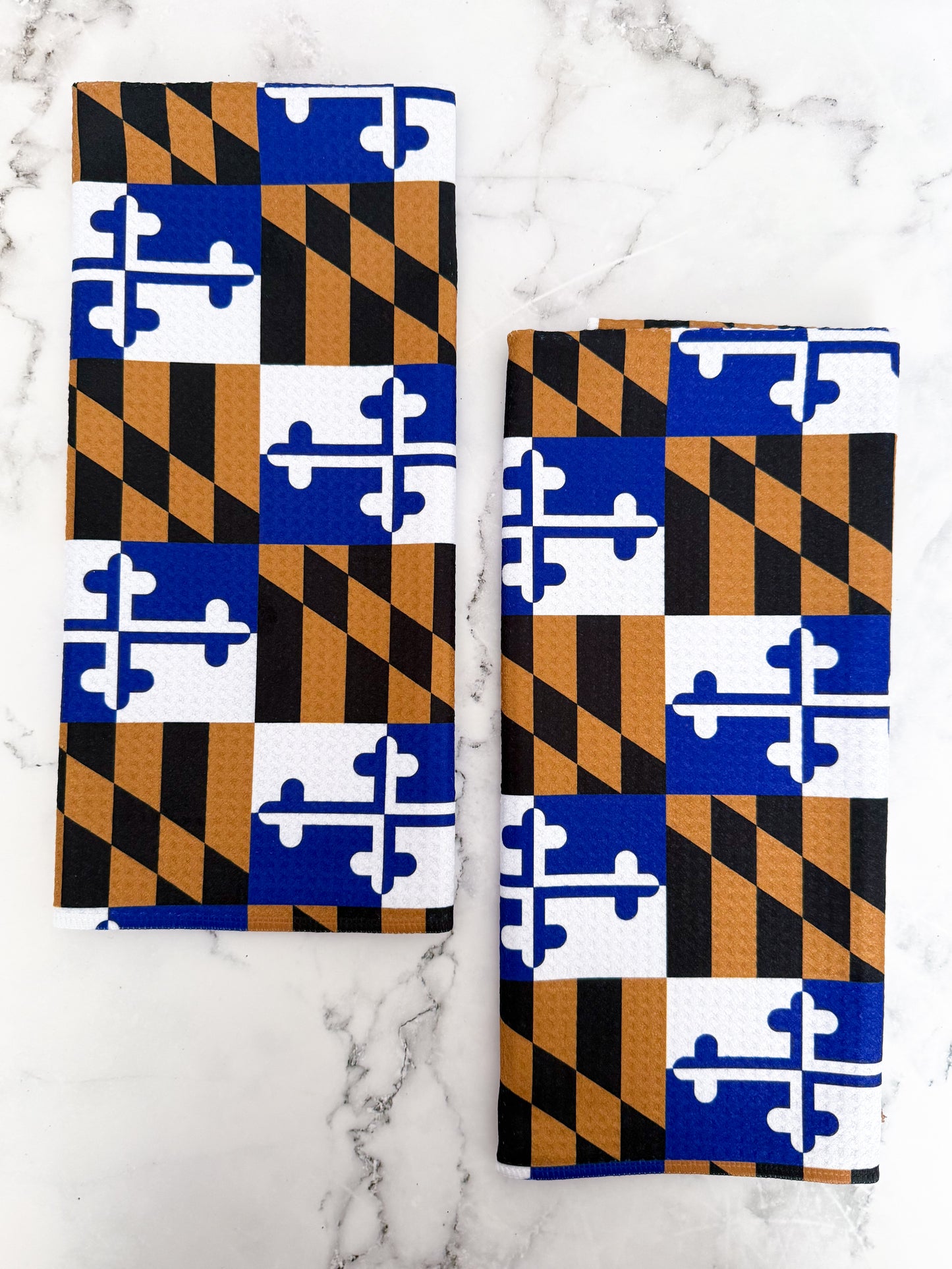 Ravens Flag Baltimore Maryland Kitchen Dish Tea Towel