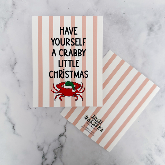 Have Yourself a Crabby Little Christmas Greeting Card