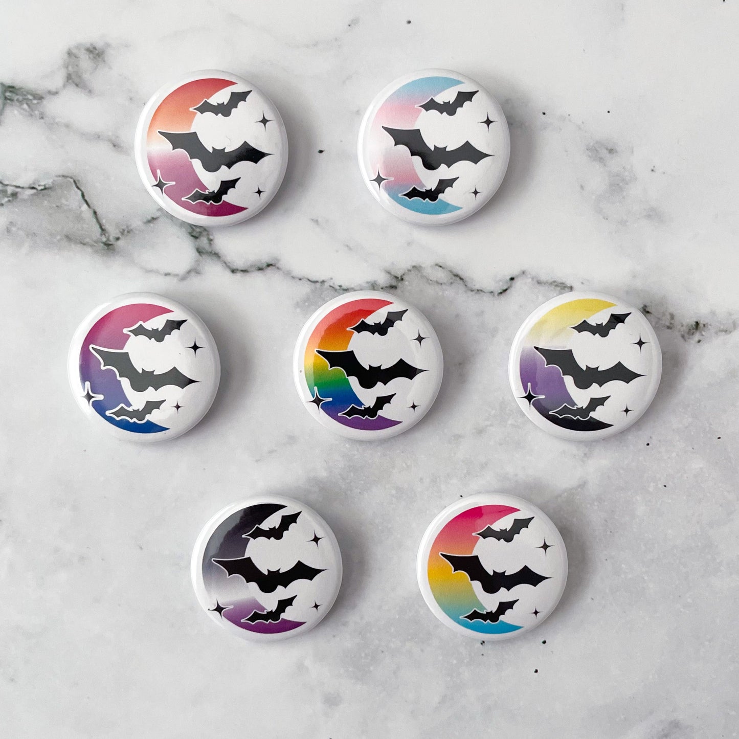 Lesbian Pride Button / Badge (Buy 4 Get 1 FREE)