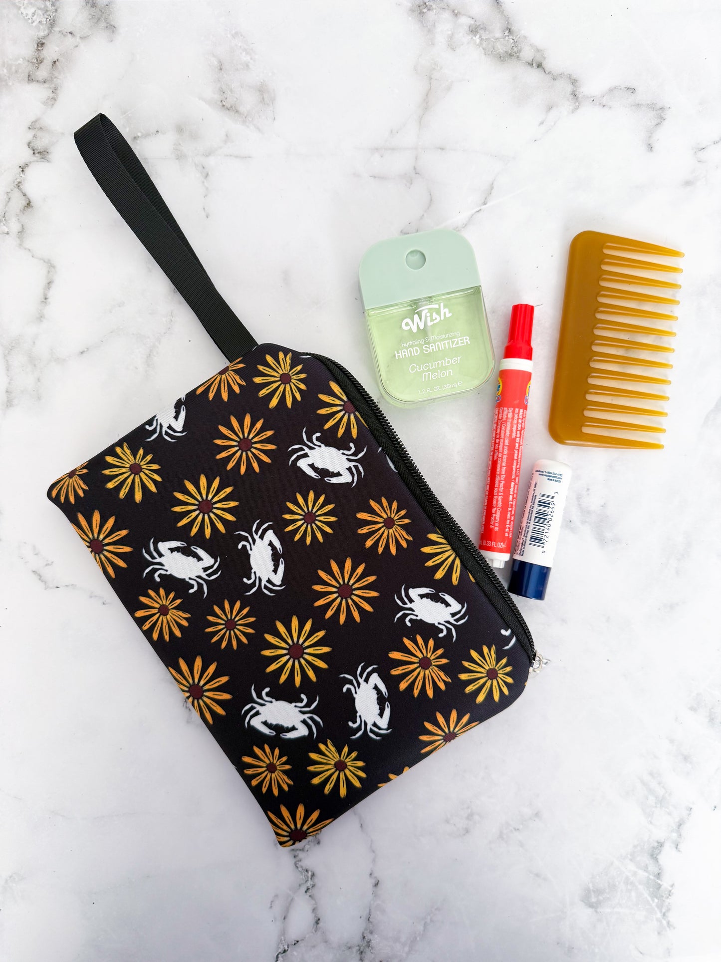 Maryland Crab Black Travel Neoprene Bag