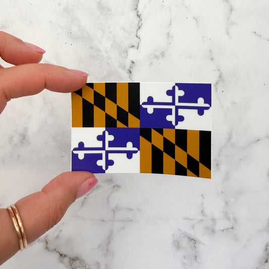 Baltimore Football Ravens Maryland Flag Sticker