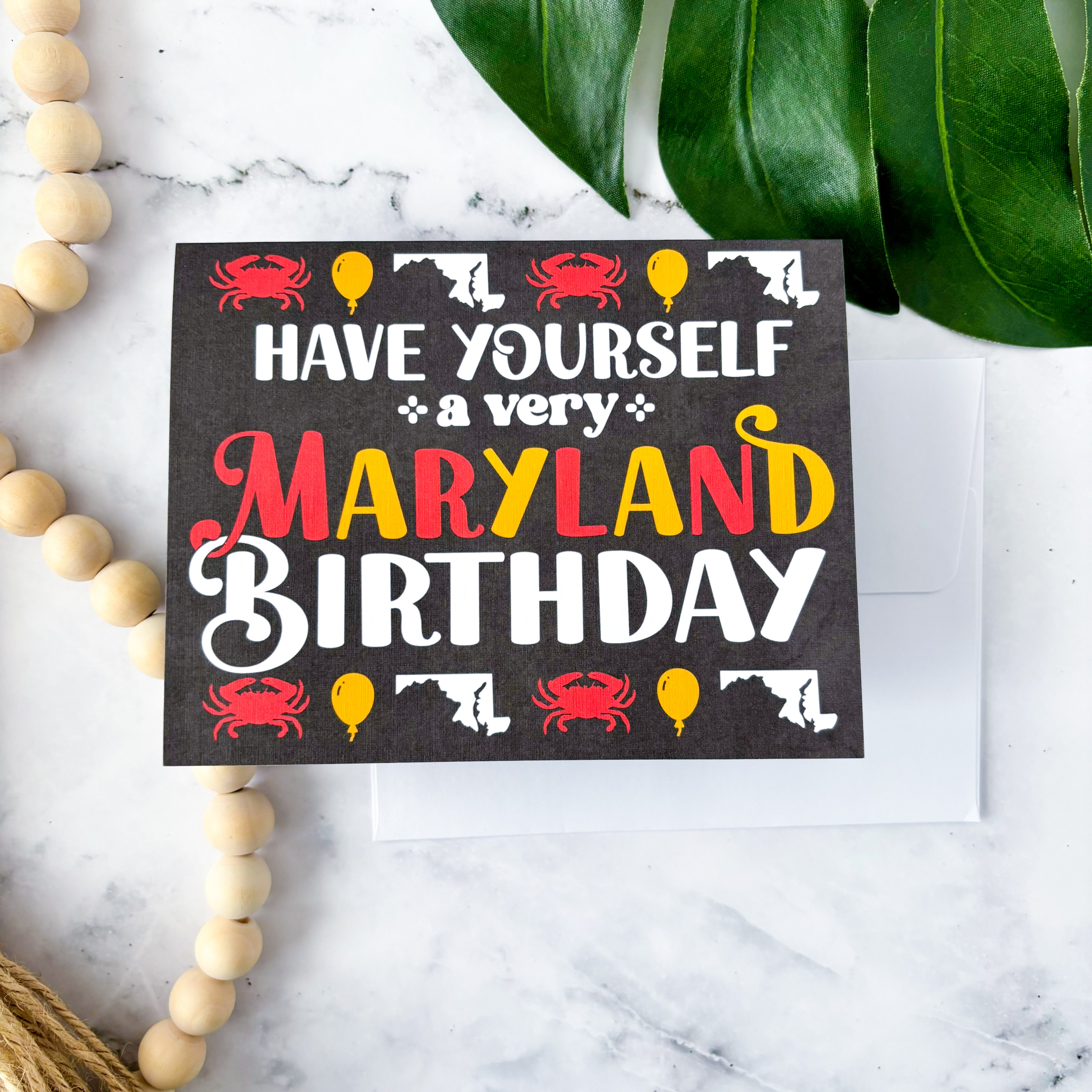 Have Yourself a Very Maryland Birthday Greeting Card – Jami Creates