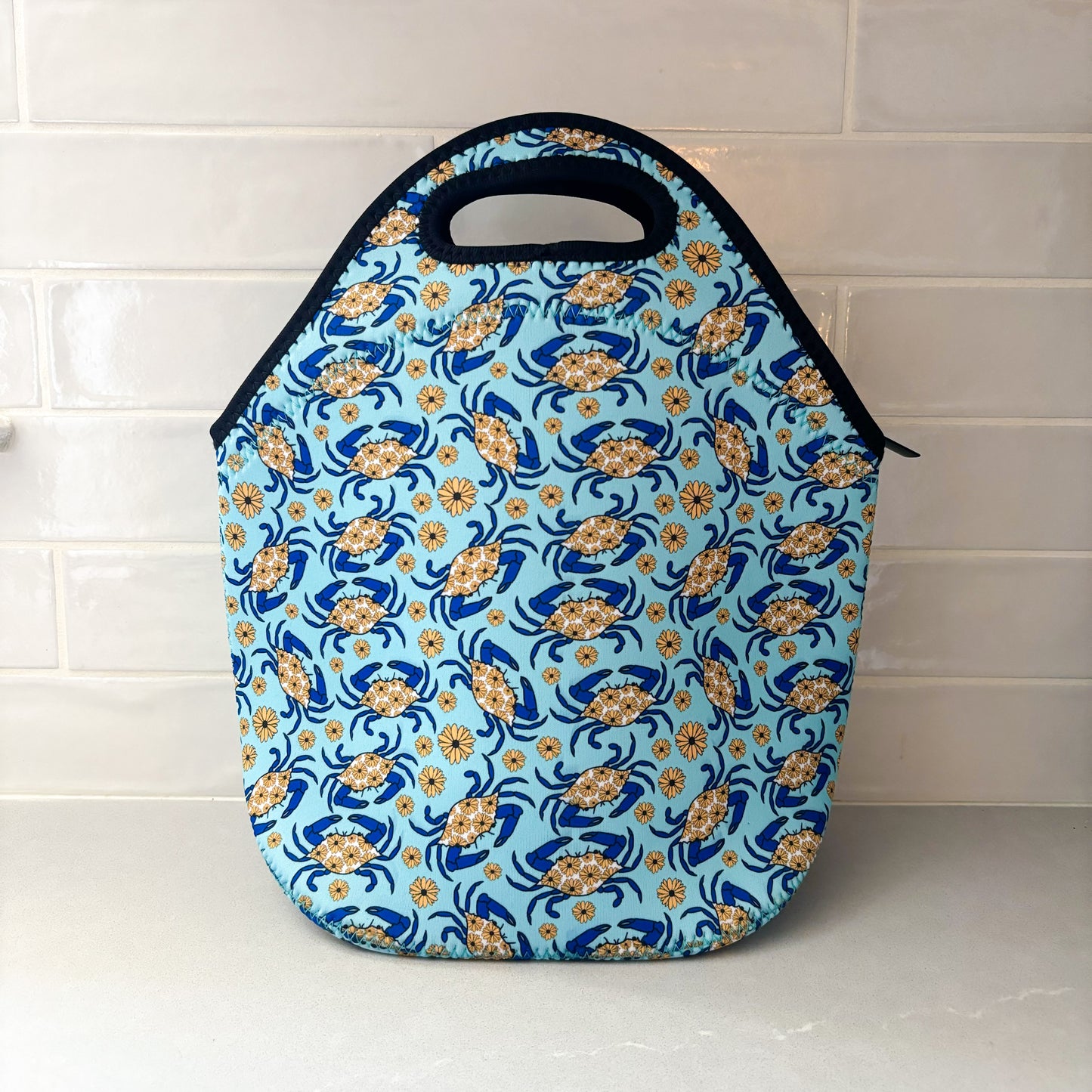 Maryland Blue Crab Flower Patterned Lunchbox