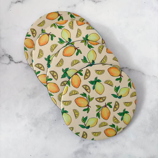 Lemon Coasters