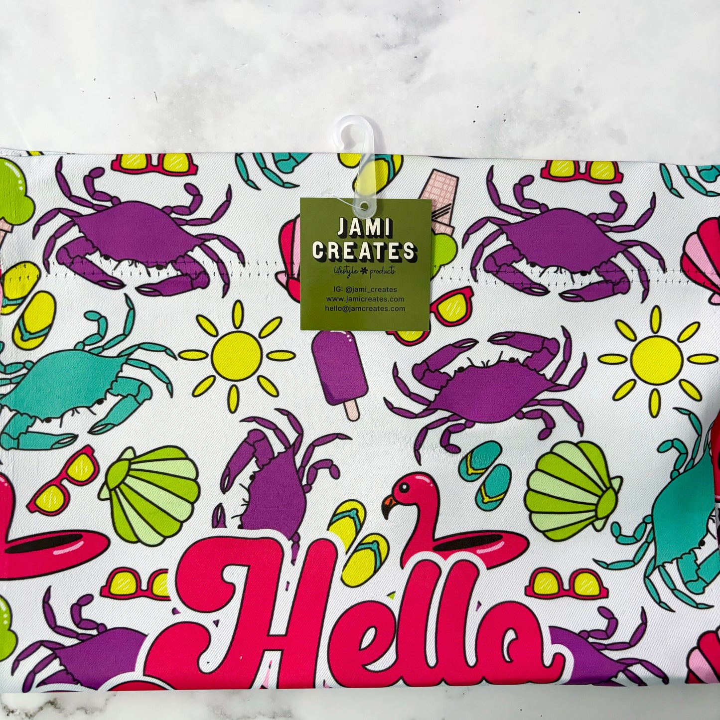 Hello Summer Maryland Garden Flag