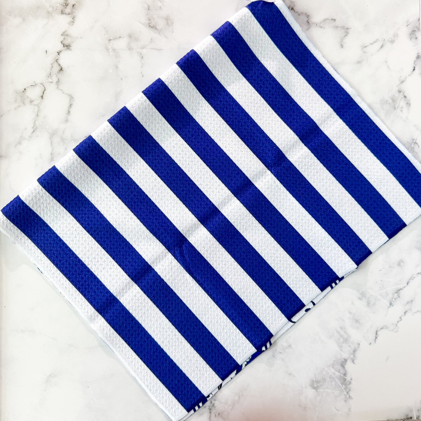 Maryland Blue Crab Double Sided Patterned Waffle Kitchen Dish Towel