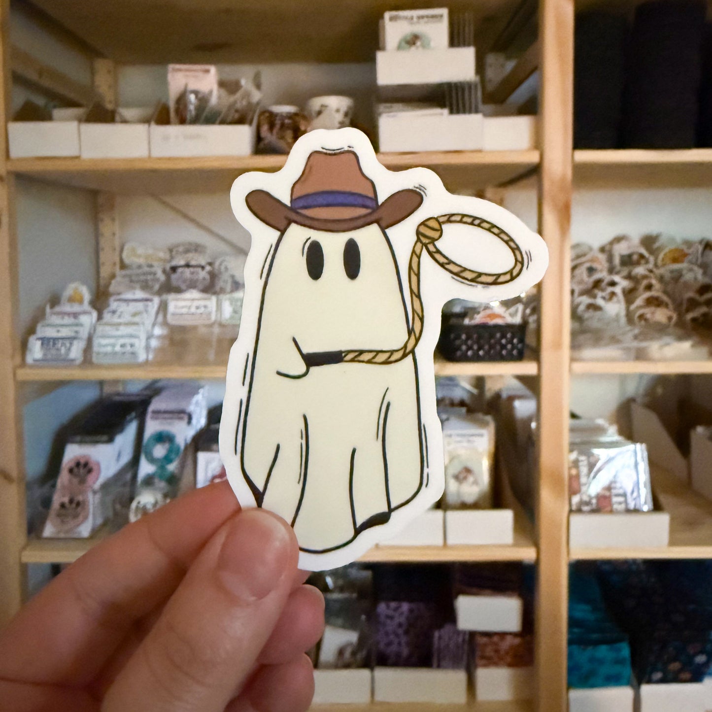 Ghost Cowboy Sticker