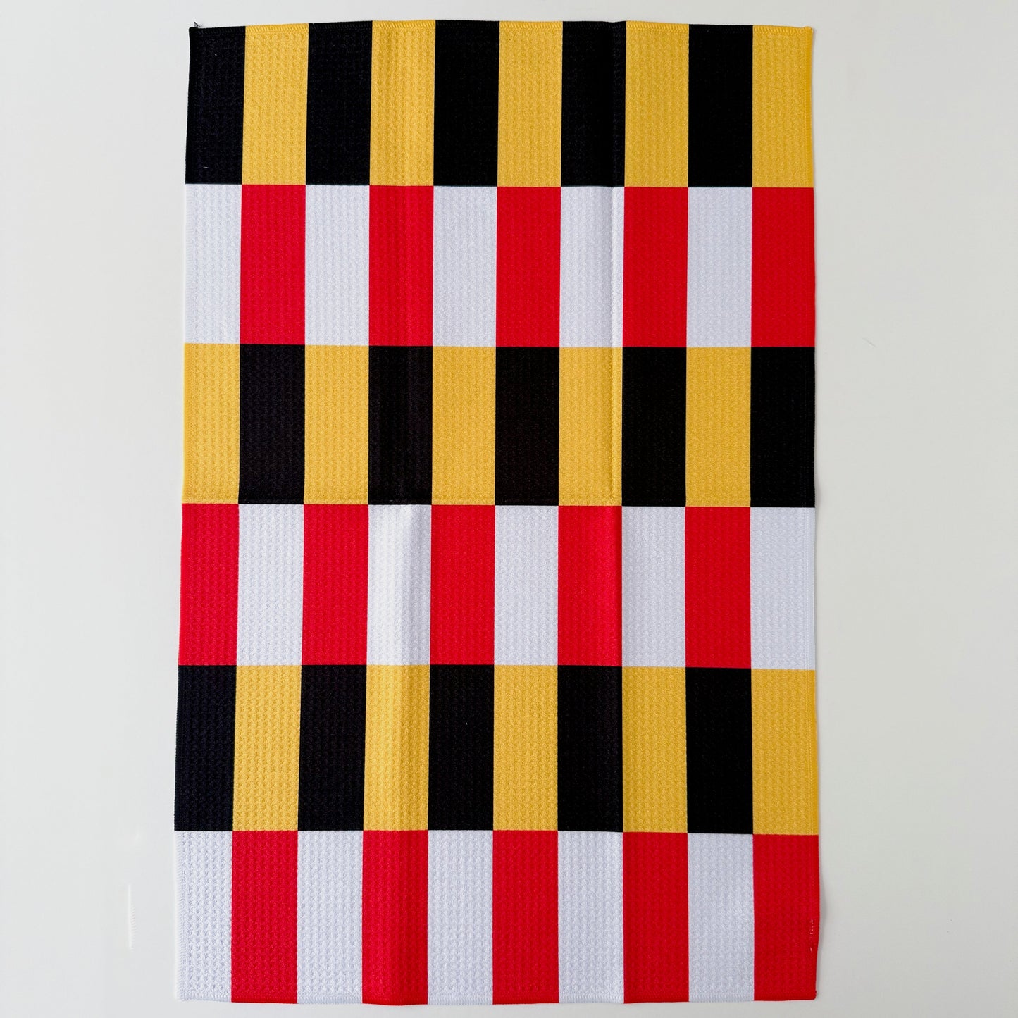 Maryland Flag Striped Kitchen Dish Towel
