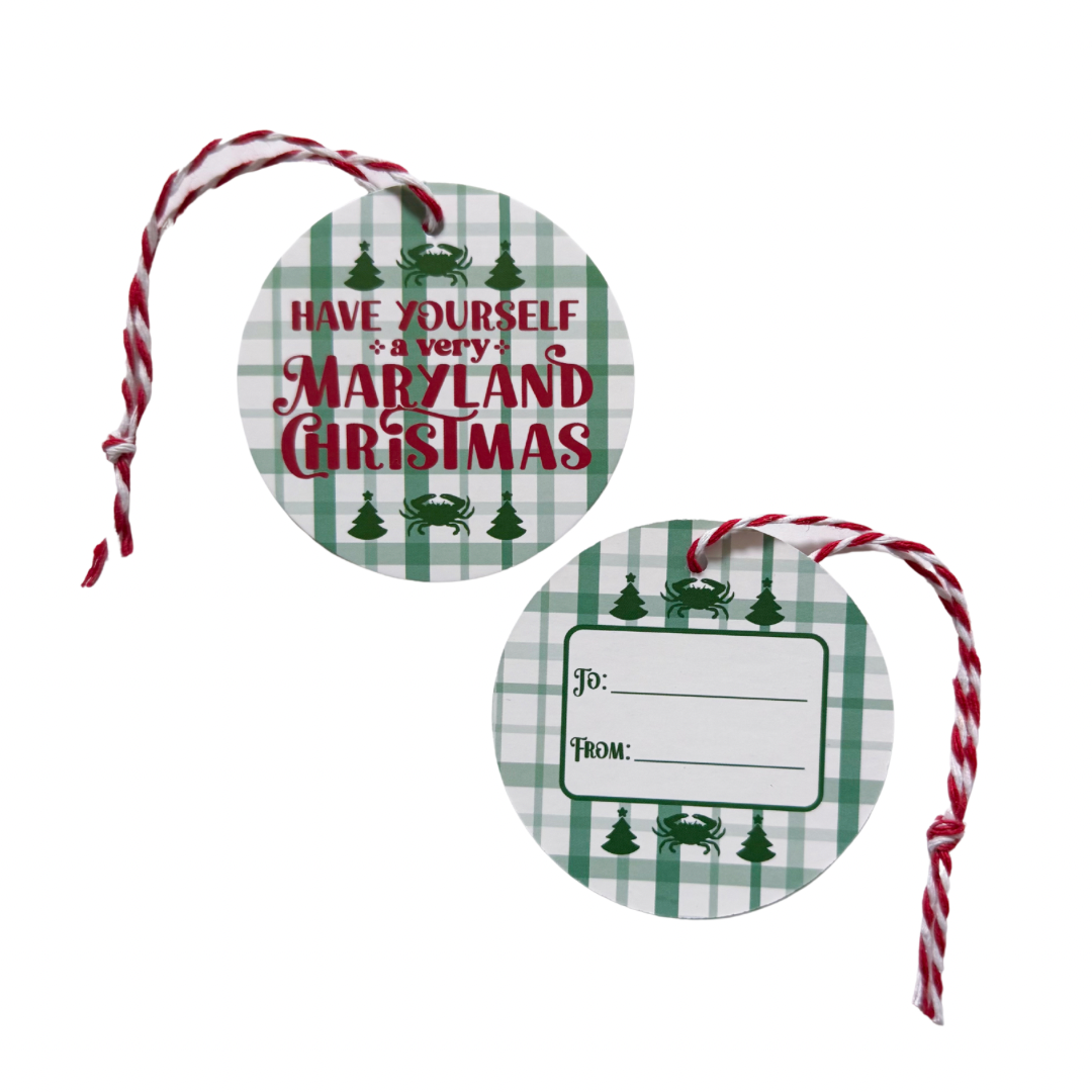 Have Yourself a Very Maryland Christmas Gift Tags