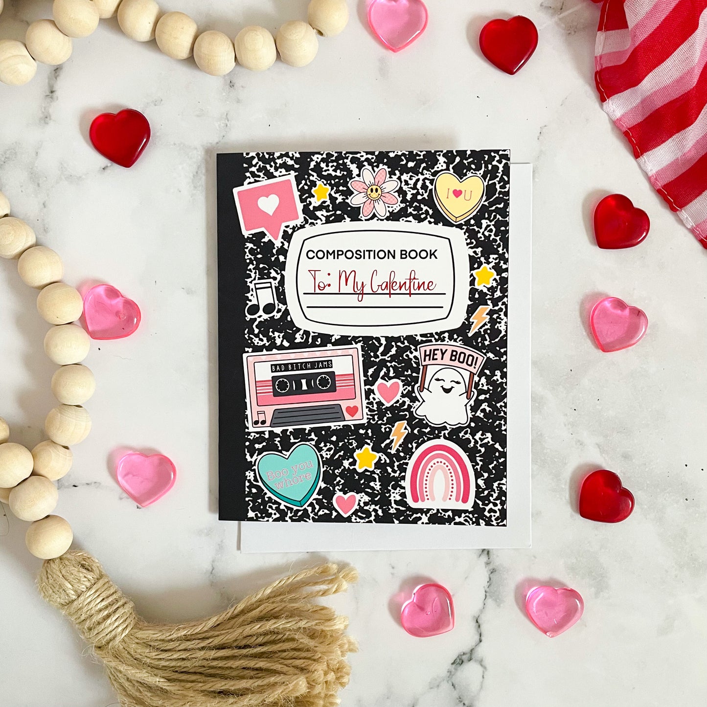 Galentine Composition Notebook Greeting Card