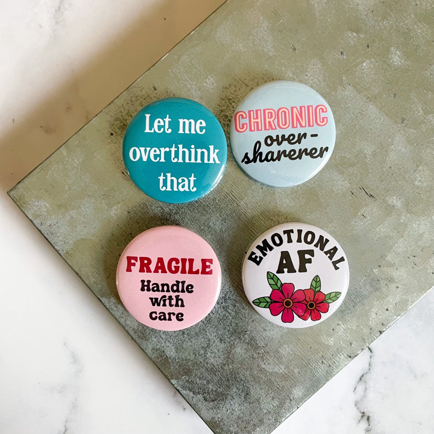 Chronic Oversharer Button / Badge