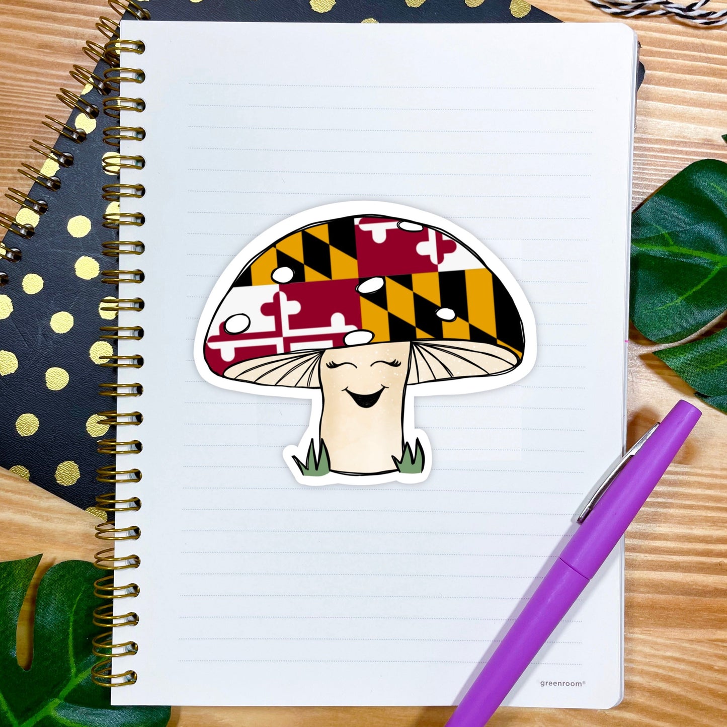 Maryland Mushroom Sticker