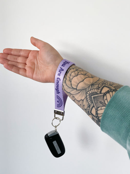 Mental Health Matters Nylon Wristlet Keychain