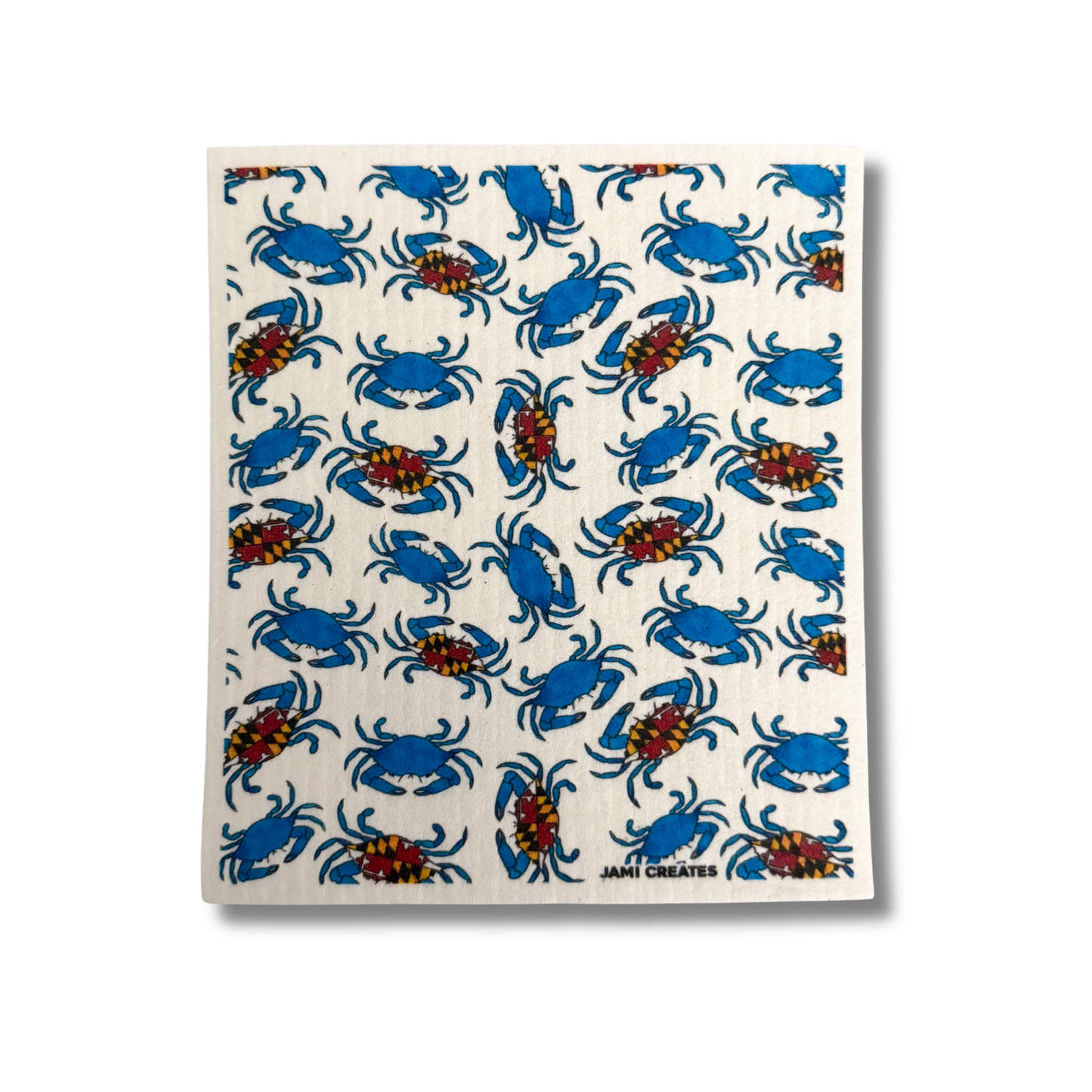 Maryland Flag Crab Swedish Dish Cloth
