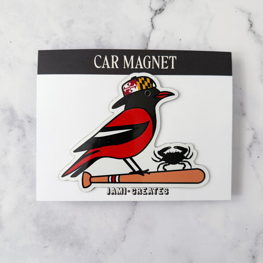 Baltimore Oriole Car Magnet