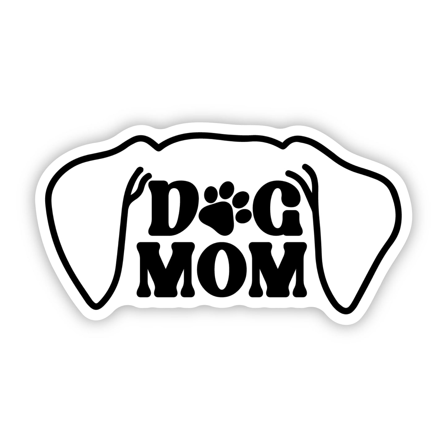 Dog Mom Dog Ears Sticker