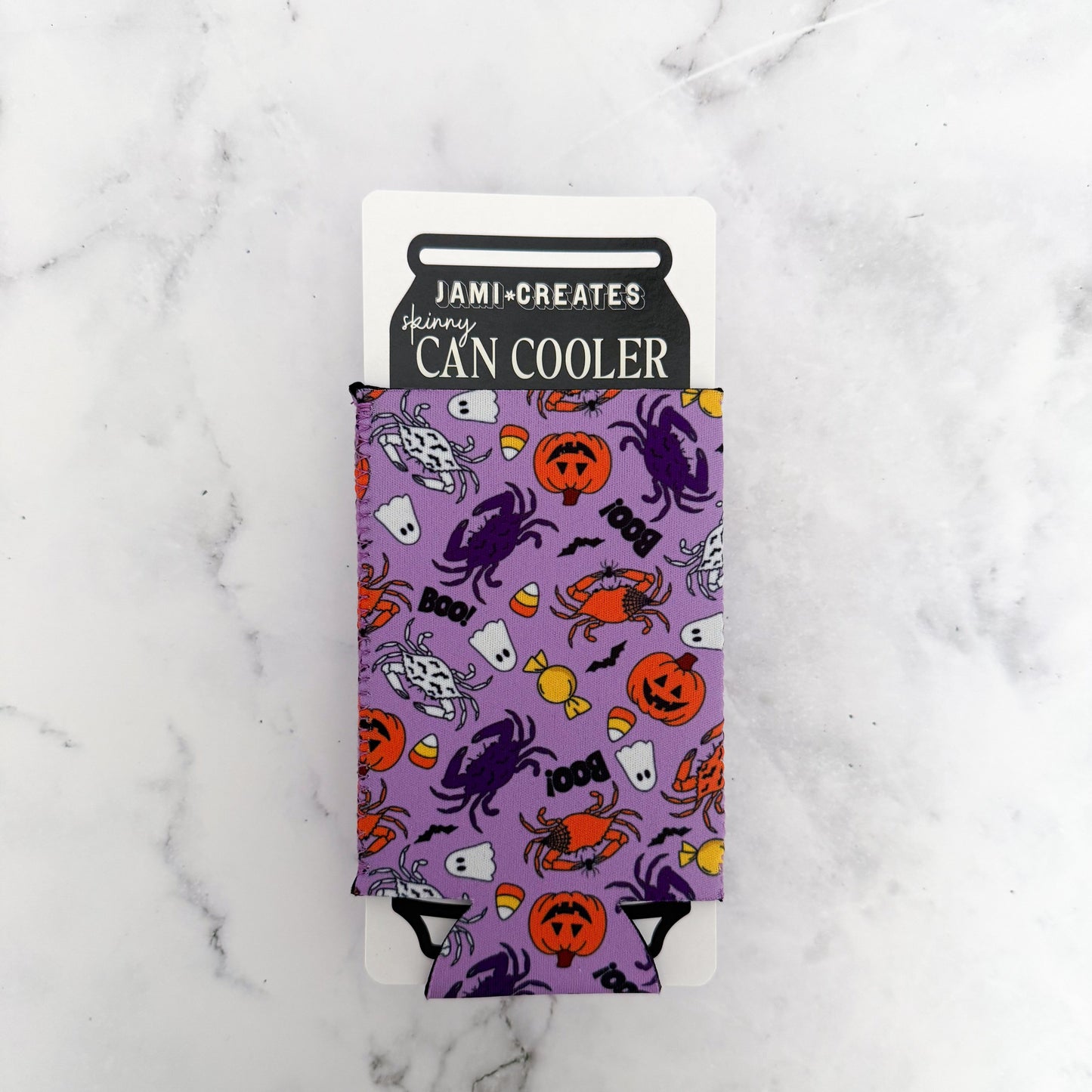 Halloween Crab Skinny Can Cooler