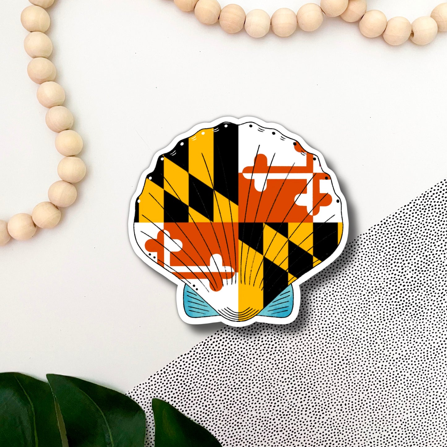 Maryland Seashell Sticker