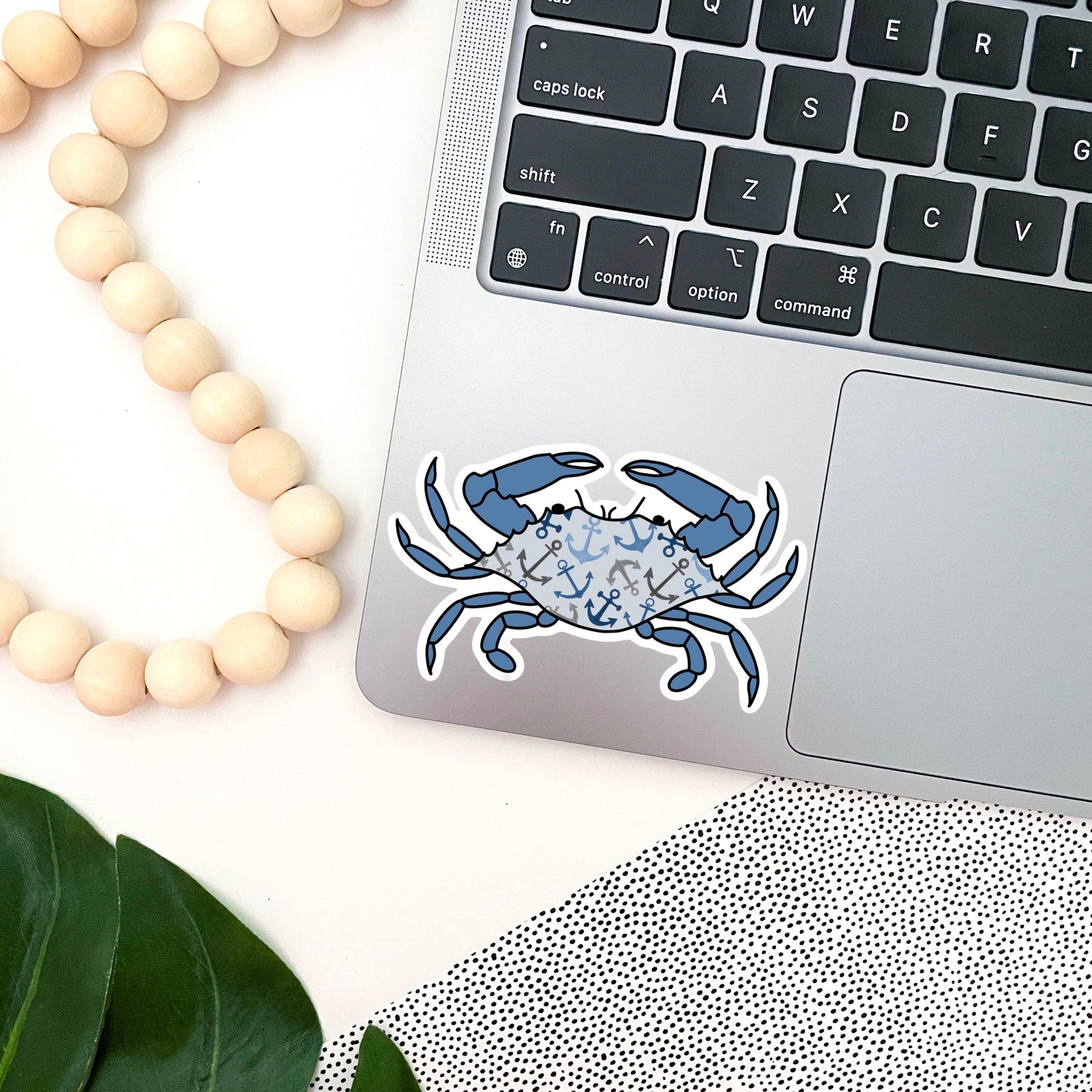 Maryland Nautical Anchor Crab Sticker
