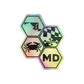 Maryland Honeycomb Holographic Sticker