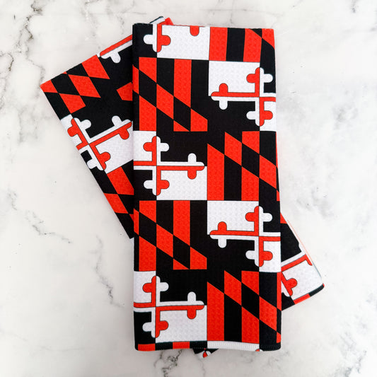 Orioles Flag Baltimore Maryland Kitchen Dish Tea Towel