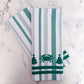 Green Christmas Crab Kitchen Dish Towel