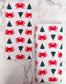 Crab & Christmas Tree Pattern Kitchen Dish Tea Towel