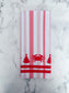 Red Christmas Crab Kitchen Dish Towel