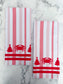 Red Christmas Crab Kitchen Dish Towel