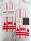 Red Christmas Crab Kitchen Dish Towel
