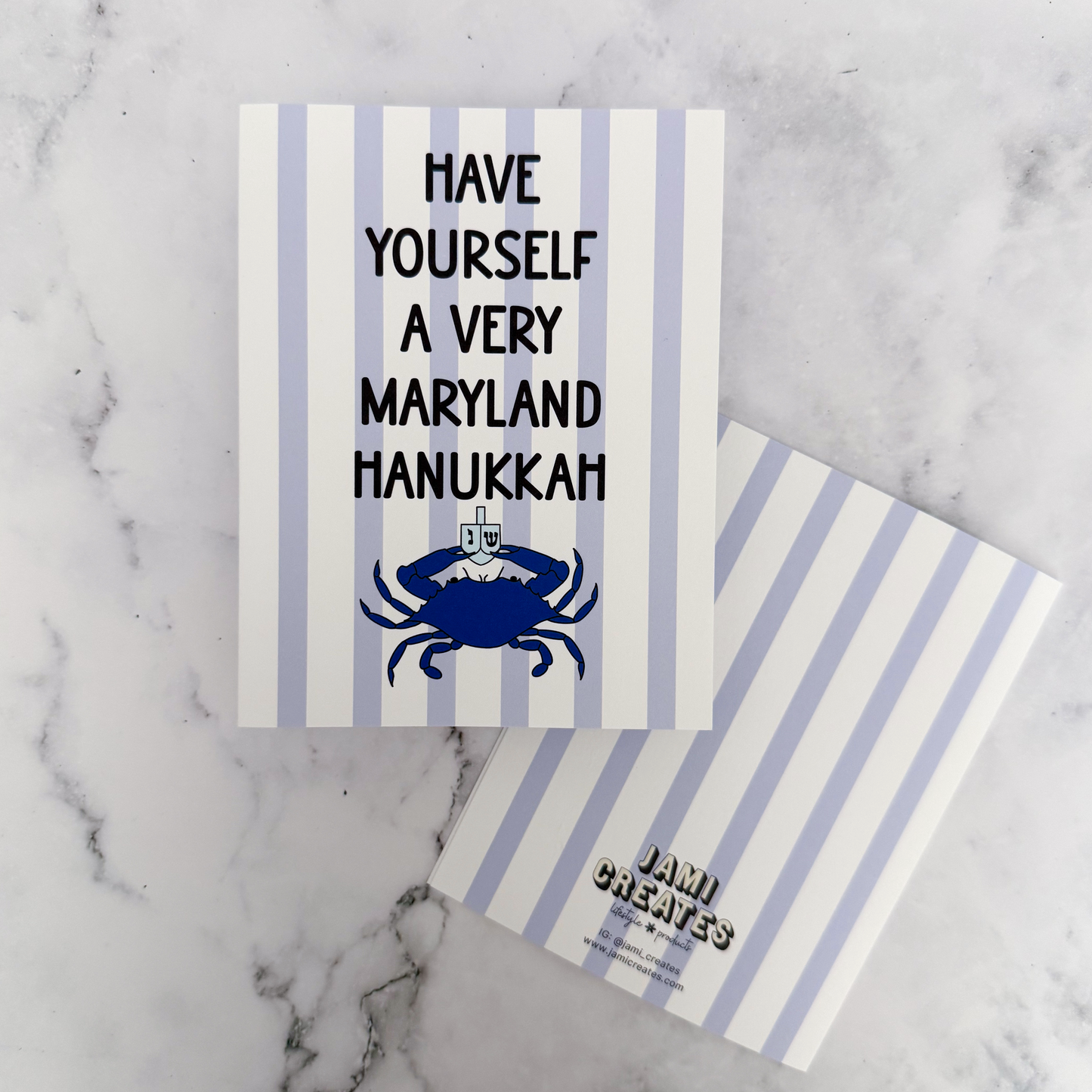 Have Yourself a Very Maryland Hanukkah Greeting Card