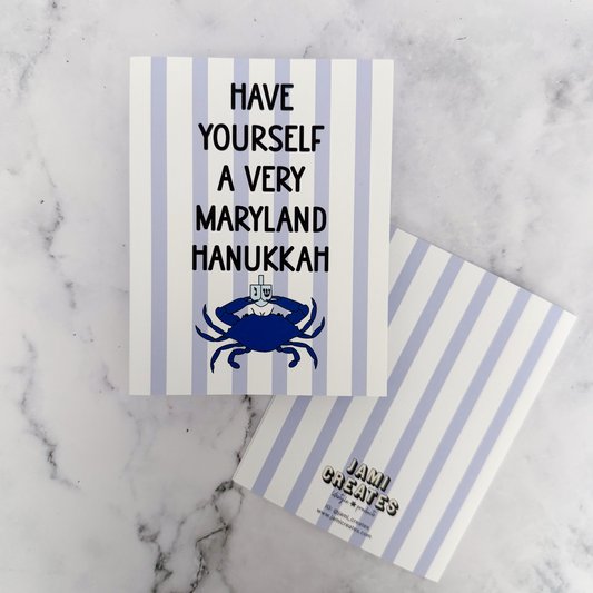 Have Yourself a Very Maryland Hanukkah Greeting Card