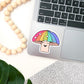 Rainbow Happy Mushroom Sticker