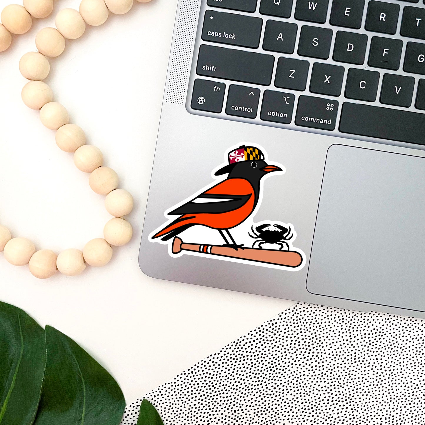 Baltimore Oriole Baseball Bat Sticker