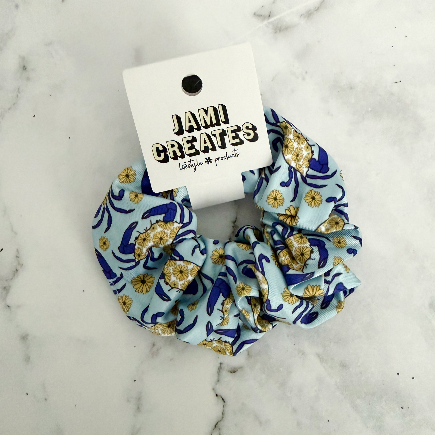 Maryland Blue Crab Scrunchie