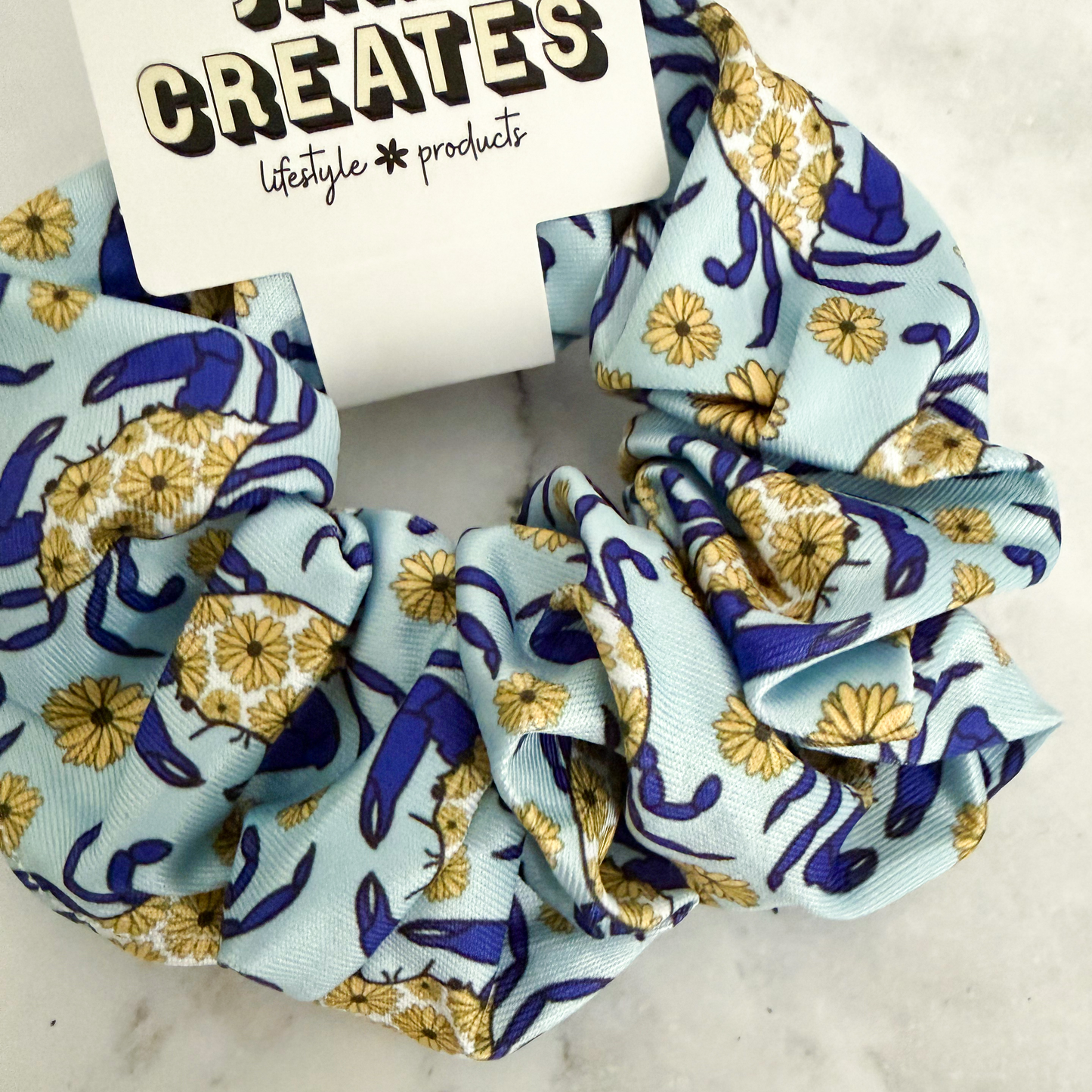 Maryland Blue Crab Scrunchie