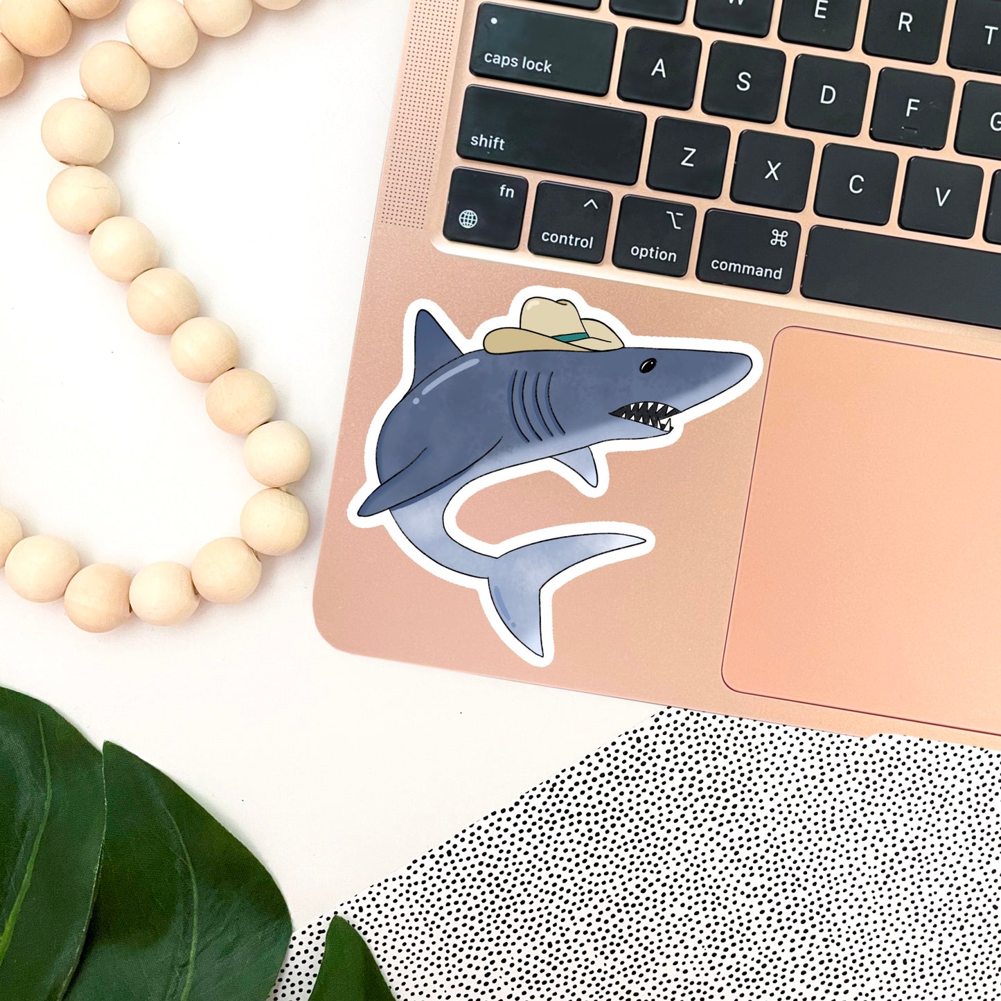 Cowboy Shark Sticker