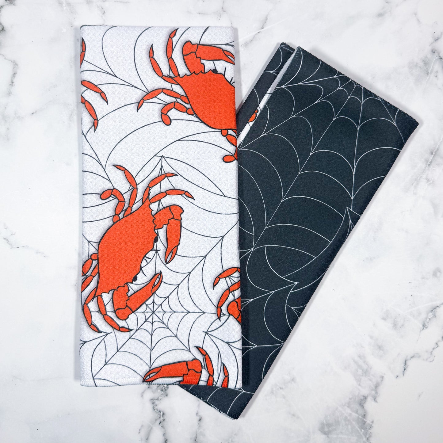 Spooky Maryland Crabs Kitchen Towel