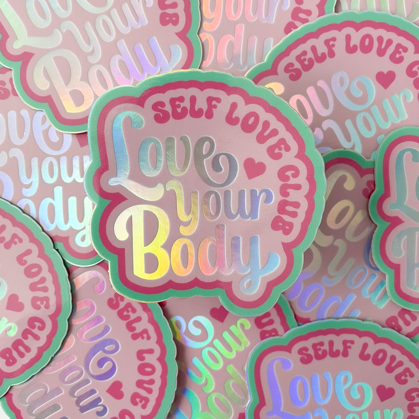 Love Your Body Self Love Club Sticker