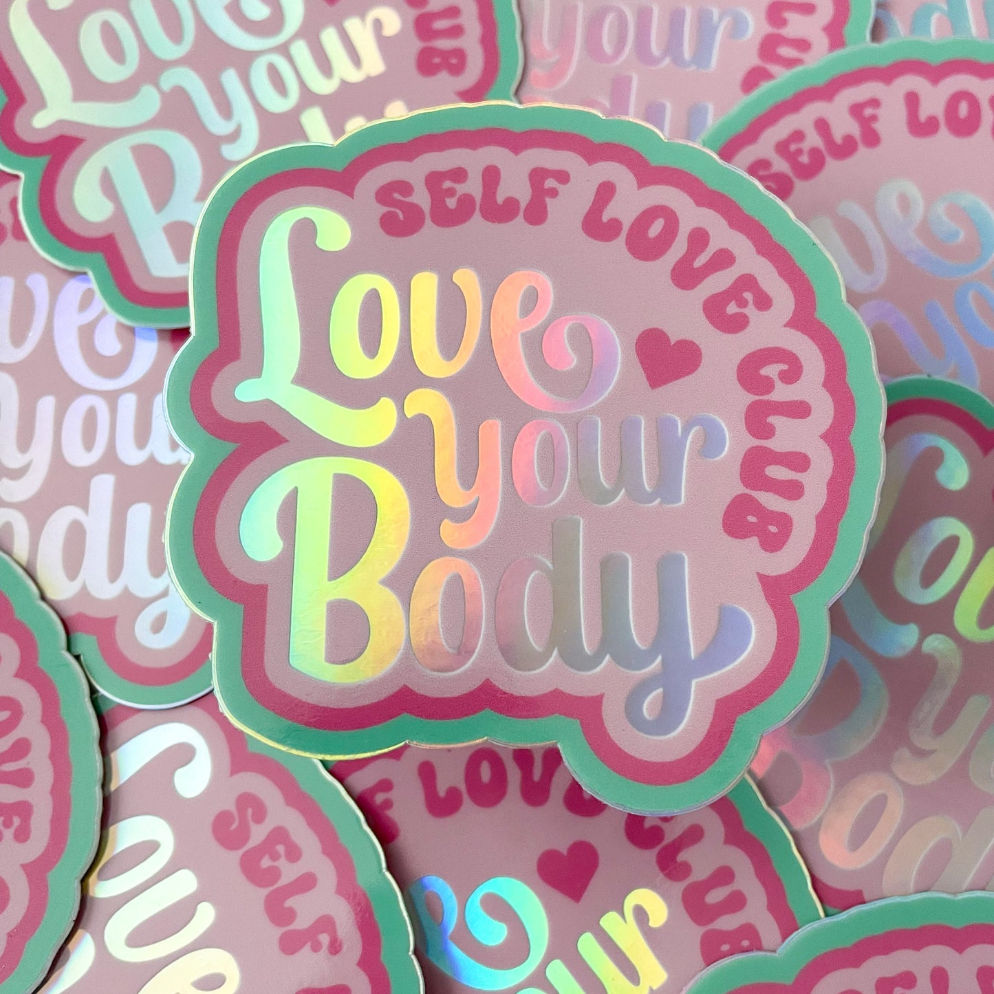 Love Your Body Self Love Club Sticker