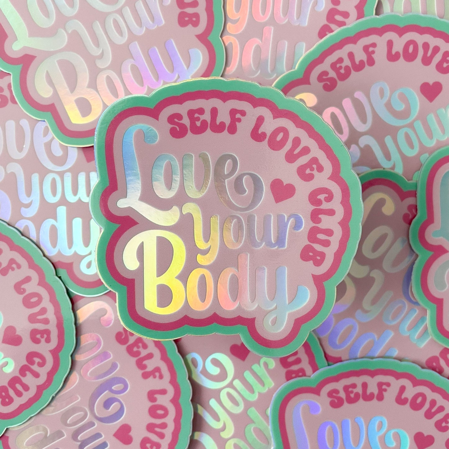 Love Your Body Self Love Club Sticker