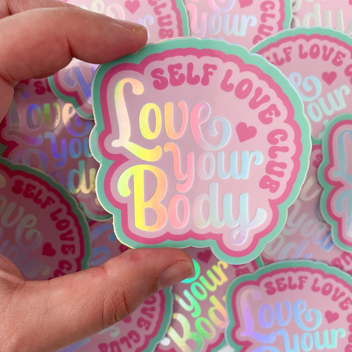 Love Your Body Self Love Club Sticker