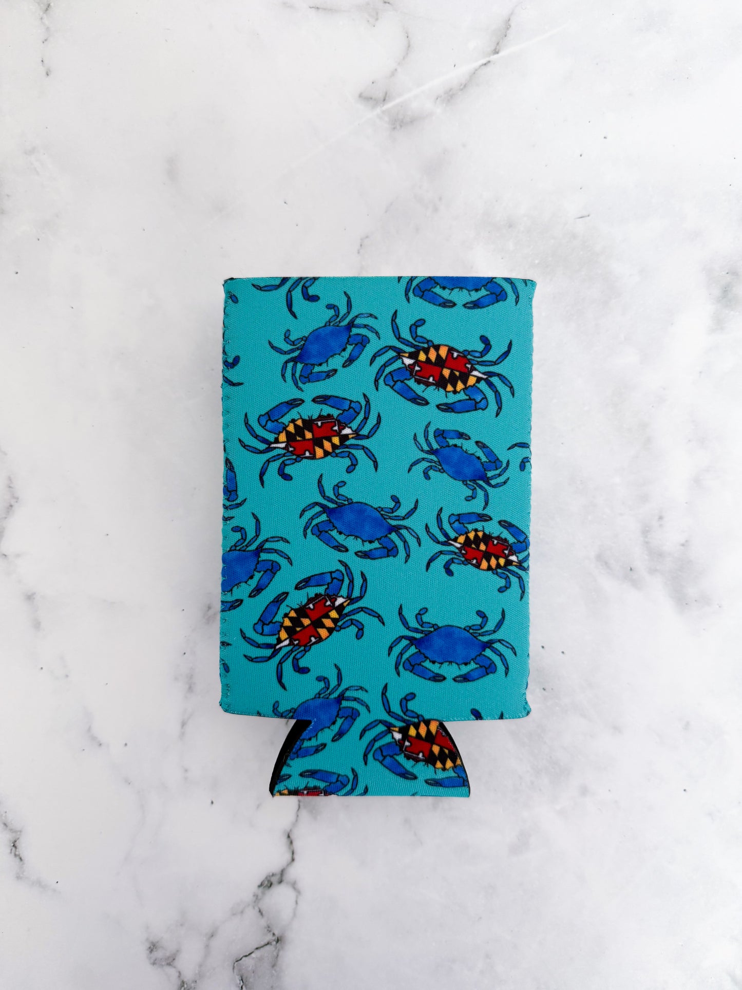 Maryland Blue Crab Skinny Can Cooler Koozie