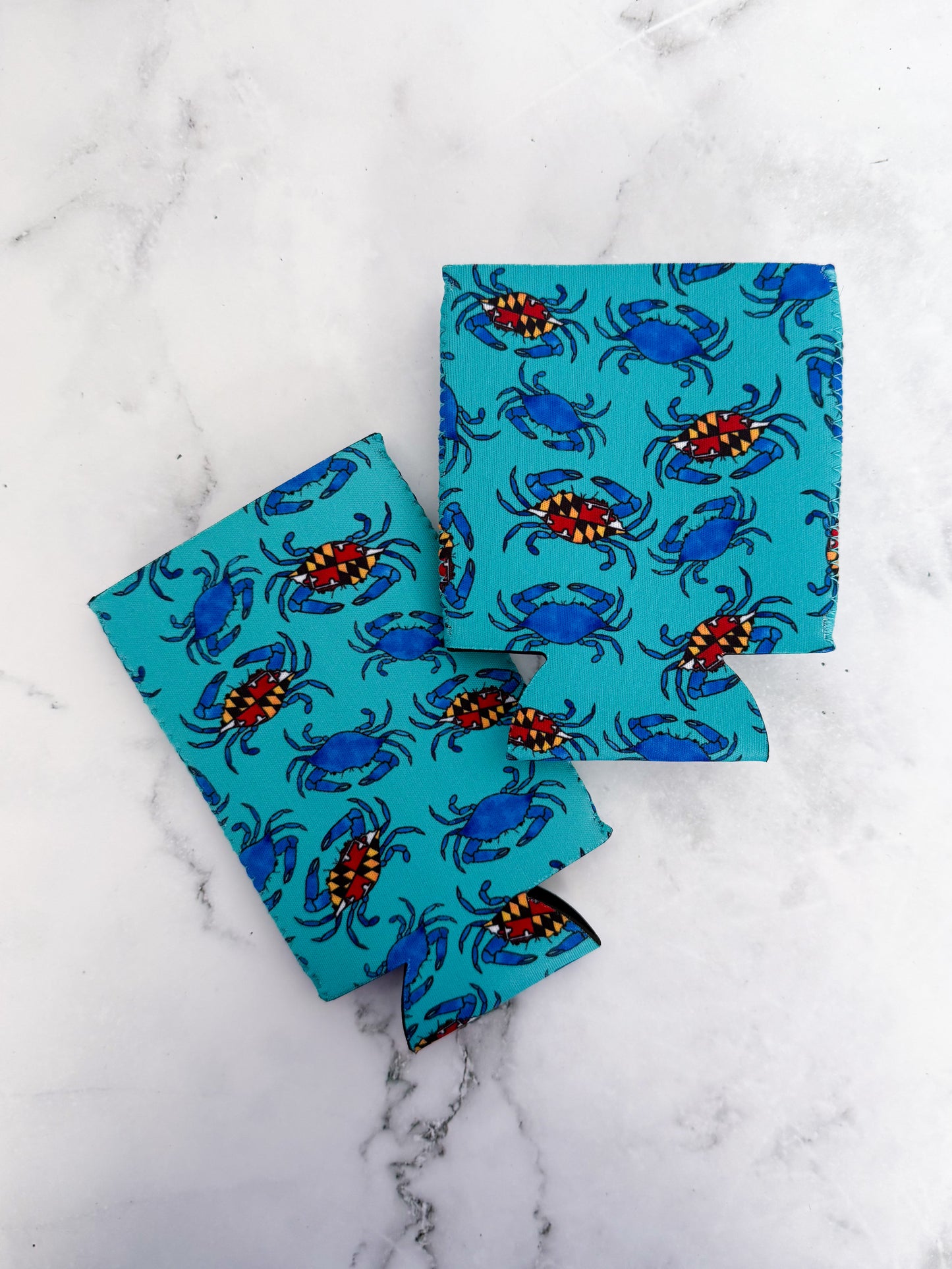 Maryland Blue Crab Skinny Can Cooler Koozie