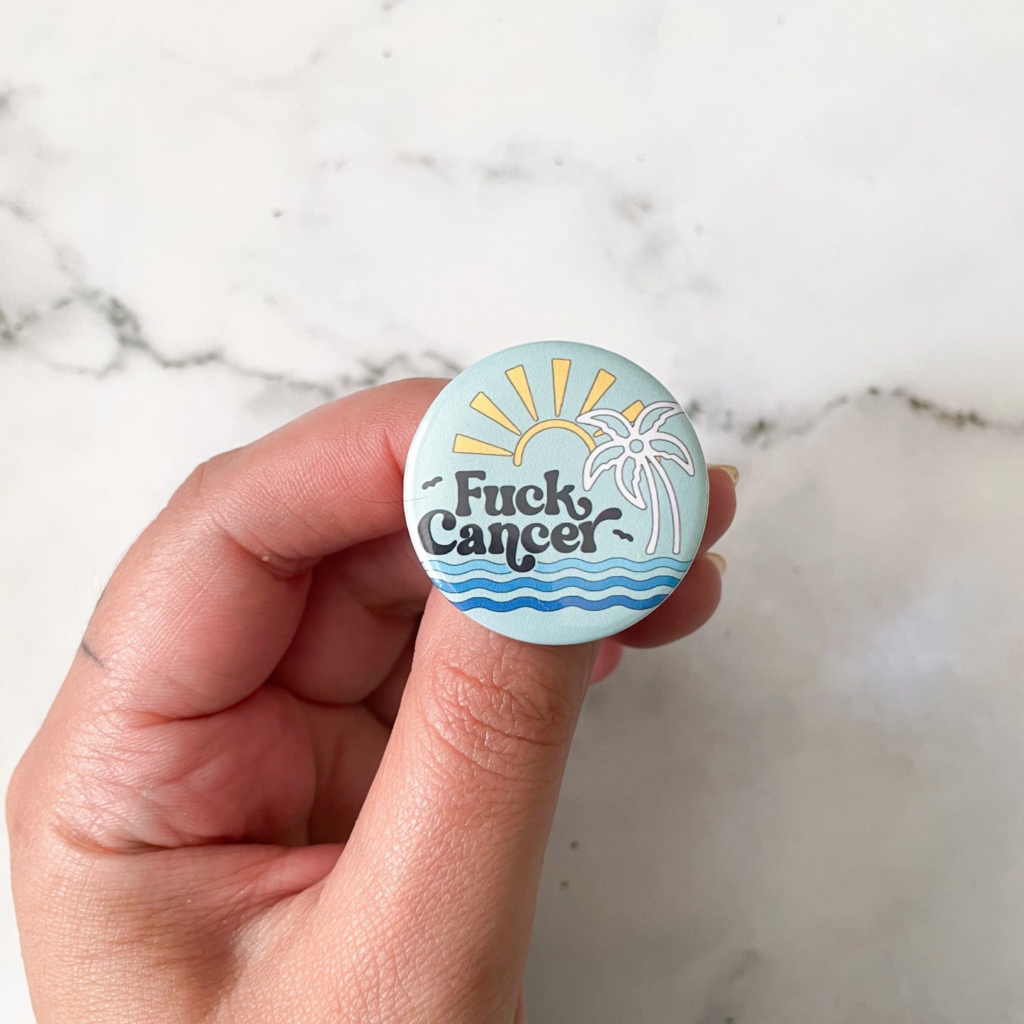 Fuck Cancer Button / Badge (Buy 4 Get 1 FREE)
