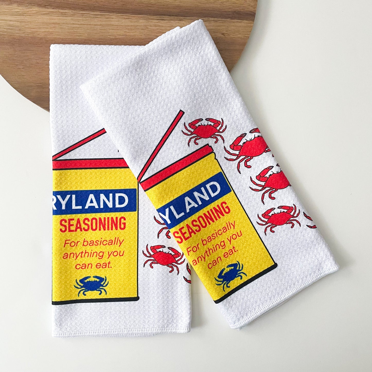 Maryland Seasoning Red Crab Towel