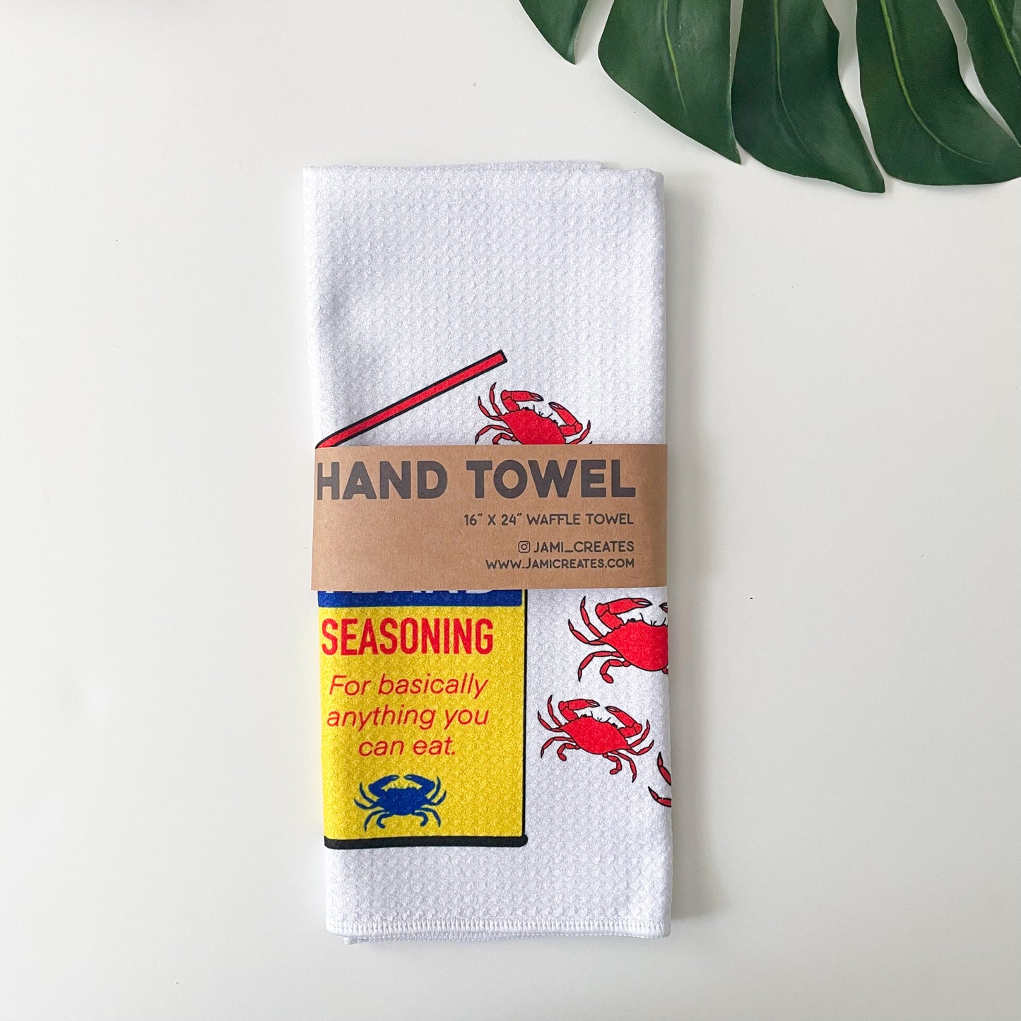 Maryland Seasoning Red Crab Towel