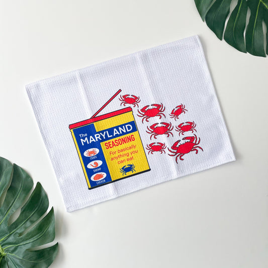 Maryland Seasoning Red Crab Towel